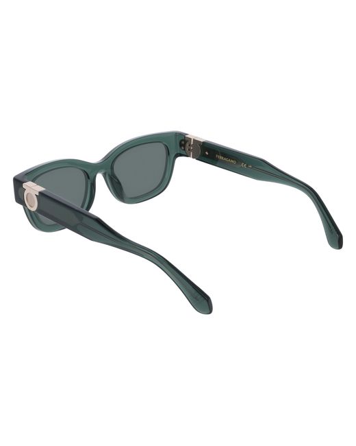 Ferragamo Black Sf2067S 317 Sunglasses Acetate Squared Normal