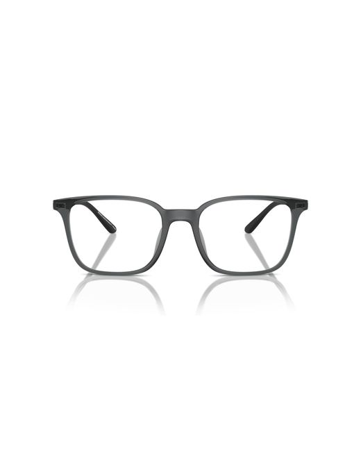 Emporio Armani Black Ea3242U 6106 Optical Frames Injected Squared Normal for men