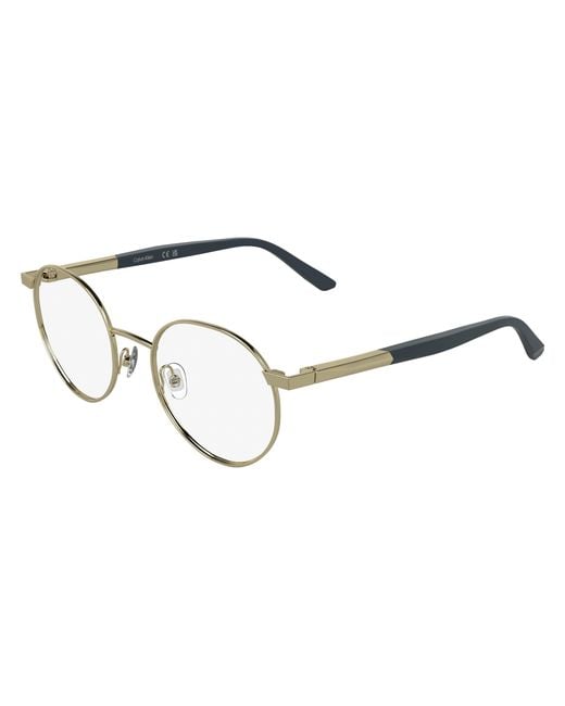 Calvin Klein Black Ck25112 045 Optical Frames Metal Round Normal