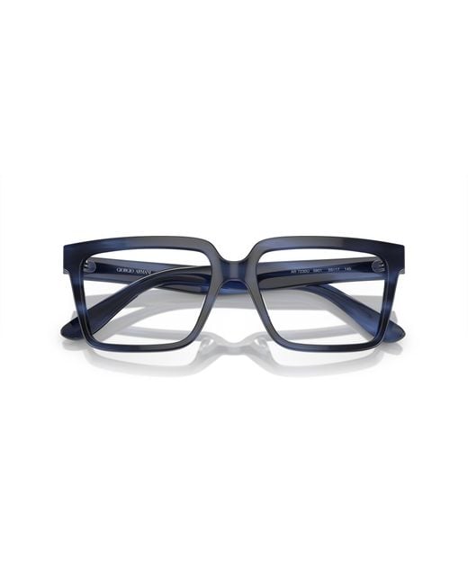 Giorgio Armani Black Ar7230U 5901 Optical Frames Acetate Transparent Squared Normal for men
