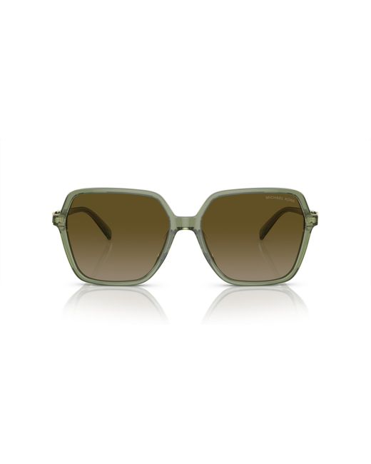 Michael Kors Green Mk2196U Jasper 394413 Sunglasses Acetate Squared Normal Shaded
