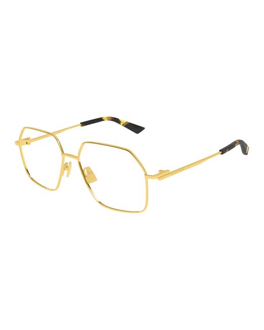 Bottega Veneta Black Bv1332O 002 Optical Frames Metal Transparent Squared