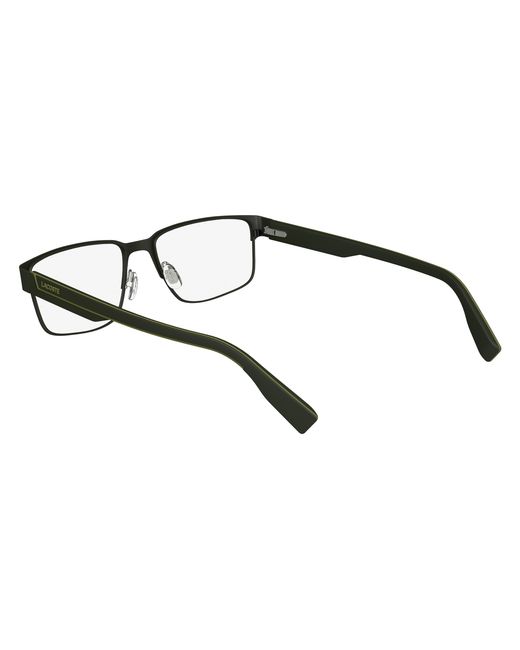 Lacoste Black L2298 033 Optical Frames Metal Squared Normal Normal for men