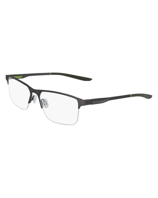 Nike Black 8045 076 Optical Frames Metal Squared Photochromatic