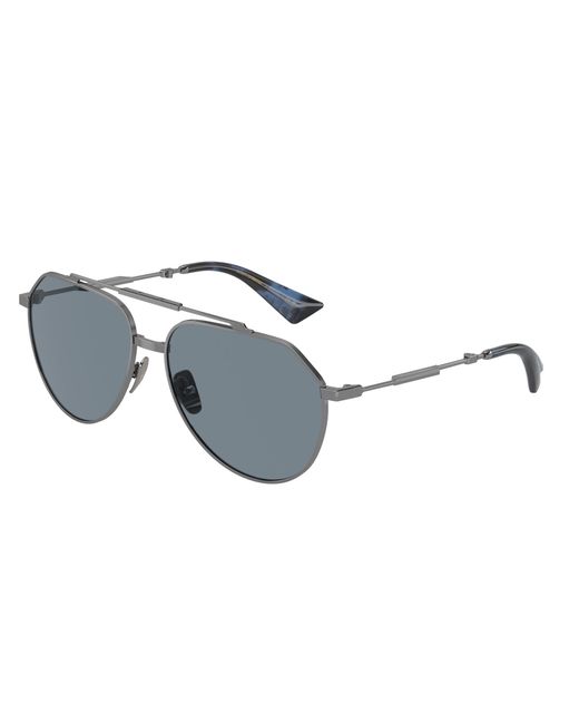 Dolce & Gabbana Black Dg2302 04/56 Sunglasses Metal Pilot Normal for men
