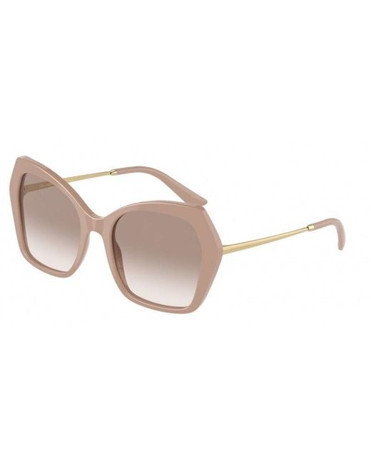 Dolce & Gabbana Black Dg4399 162013 Sunglasses Plastic Butterfly Normal Nuanced