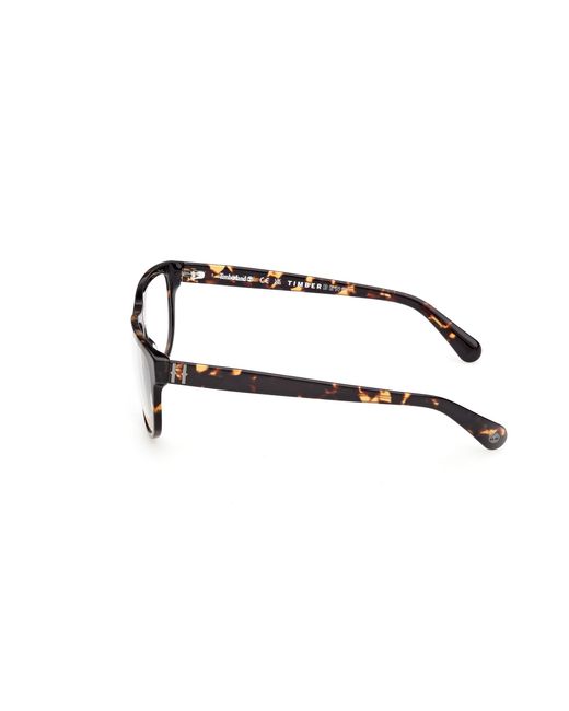 Timberland Black Tb50097 052 Optical Frames Acetate Squared Normal for men