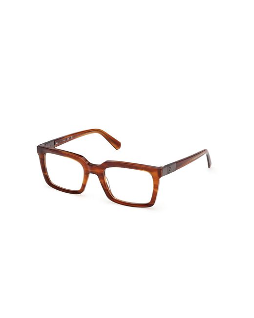 Guess Black Gu50331 047 Optical Frames Acetate Squared Normal for men
