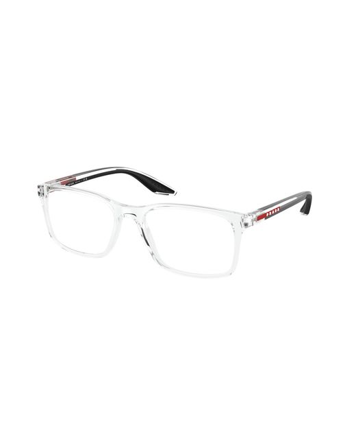 Prada Linea Rossa Black Ps 08Rv 2Az1O1 Optical Frames Injected Pillow Normal for men
