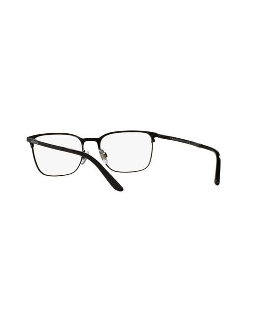 Giorgio Armani Black Ar5054 3001 Optical Frames Metal Squared Normal for men