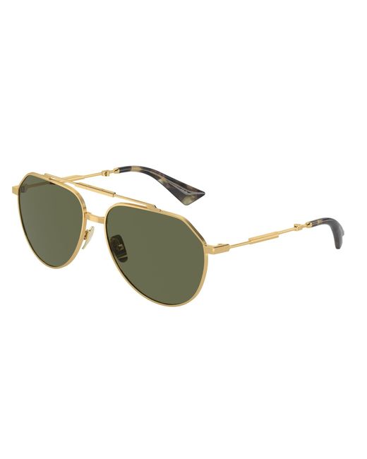 Dolce & Gabbana Black Dg2302 02/58 Sunglasses Metal Pilot Polarized for men