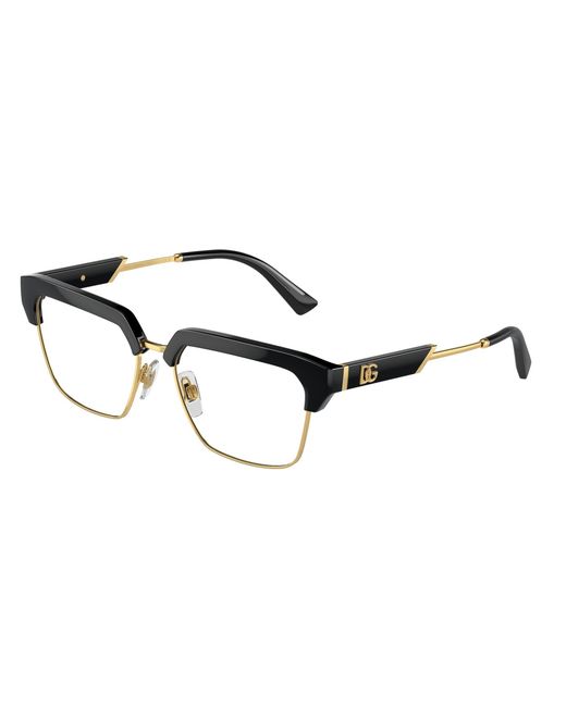 Dolce & Gabbana Black Dg5103 501 Optical Frames Injected Transparent Squared Normal for men
