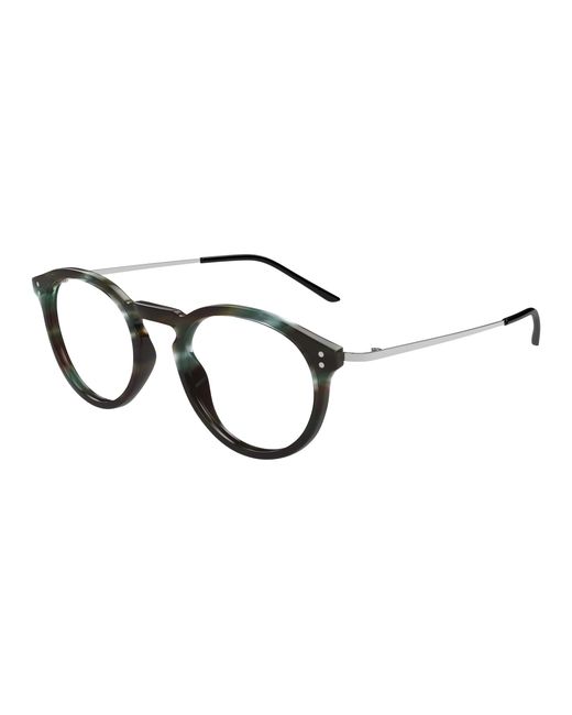 Gucci Black Gg1710O 004 Optical Frames Acetate Transparent Round for men