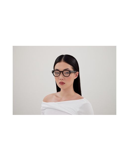 Gucci Black Gg1741Oj 002 Optical Frames Acetate Transparent Squared