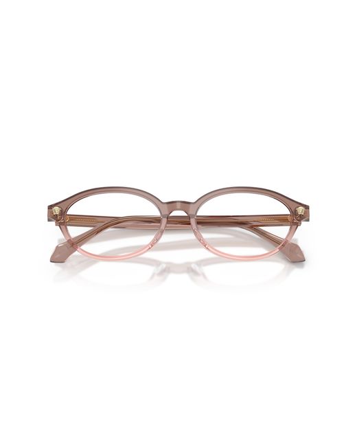 Versace Black Ve3393D 5435 Optical Frames Acetate Transparent Round Normal