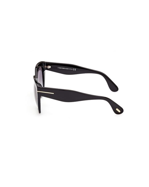 Tom Ford Black Ft0939 Phoebe 01B Sunglasses Acetate Squared Normal Shaded
