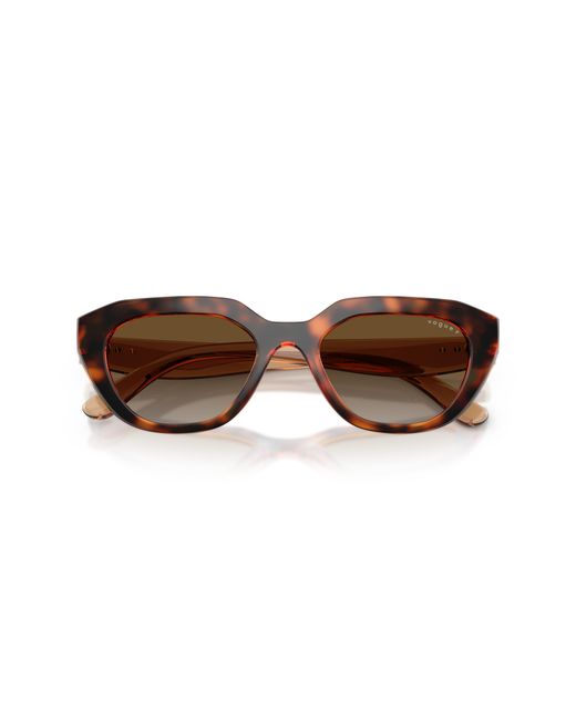 Vogue Eyewear Black Vo5711S W656T5 Sunglasses Nylon Geometric Polarized Nuanced