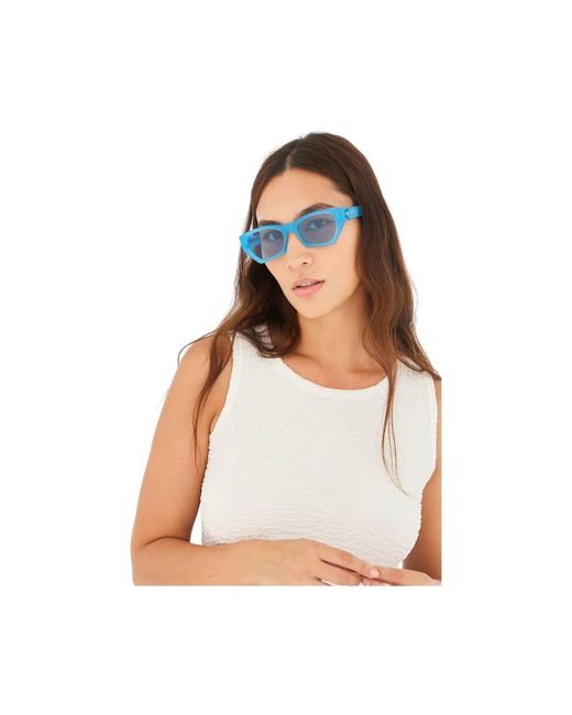 Retrosuperfuture Blue Qv3 Amata Estate Anice Sunglasses Acetate Squared