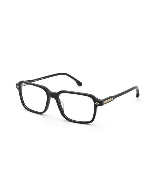 Lozza Black Vl4412 700 Optical Frames Acetate Squared for men