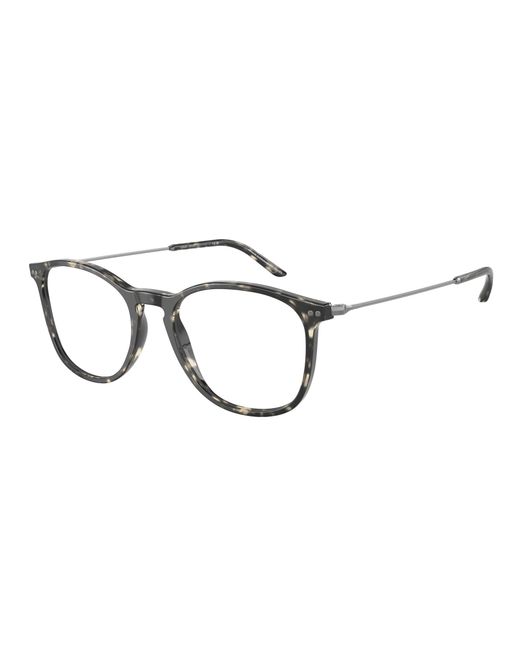 Giorgio Armani Black Ar7160 5873 Optical Frames Acetate Transparent Pantos Normal for men
