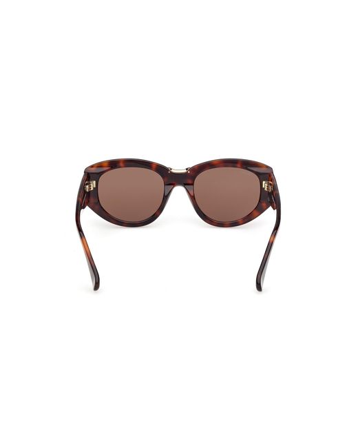 Max Mara Black Mm0198 52E Sunglasses Acetate Round Normal