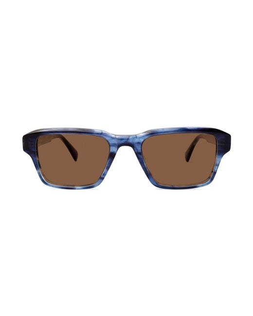 Xlab Blue Ios Sunglasses Acetate Light Squared Polarized