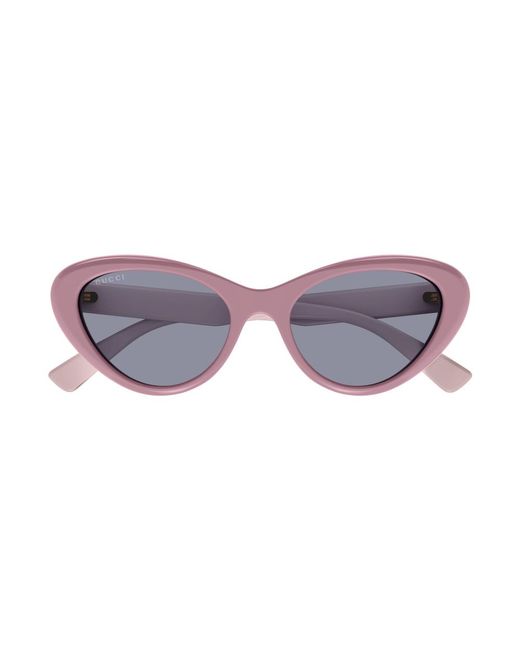 Gucci Black Gg1170S 004 Sunglasses Acetate Cat Eye Normal