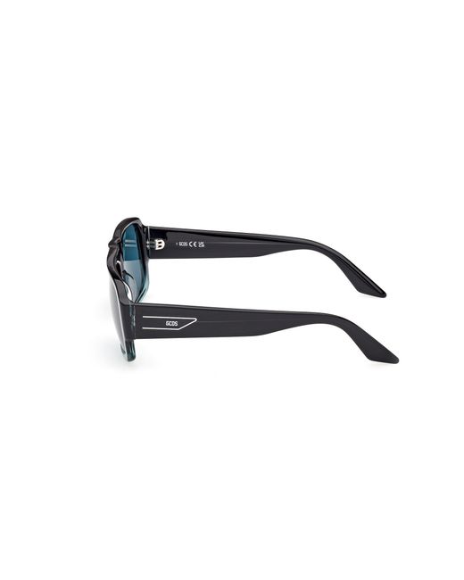 Gcds Blue Gd0069 89N Sunglasses Acetate Squared Normal