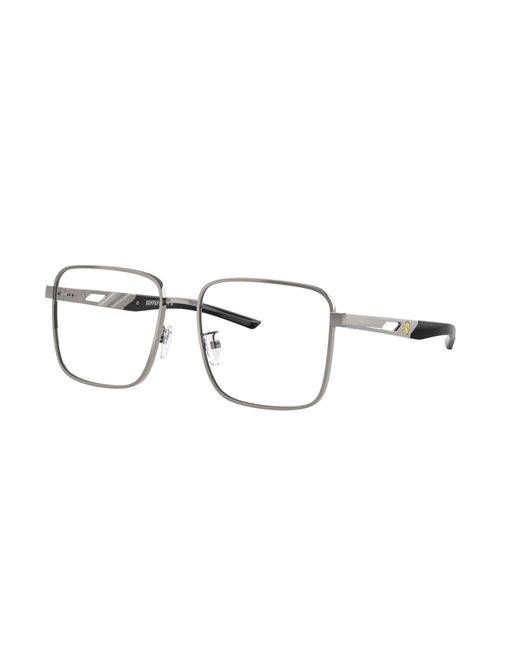FERRARI SCUDERIA Black Fz7006D 104 Optical Frames Metal Squared Normal for men