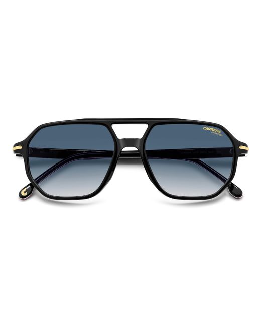 Carrera Black 341/S 2M2/08 Sunglasses Acetate Squared Normal Shaded for men