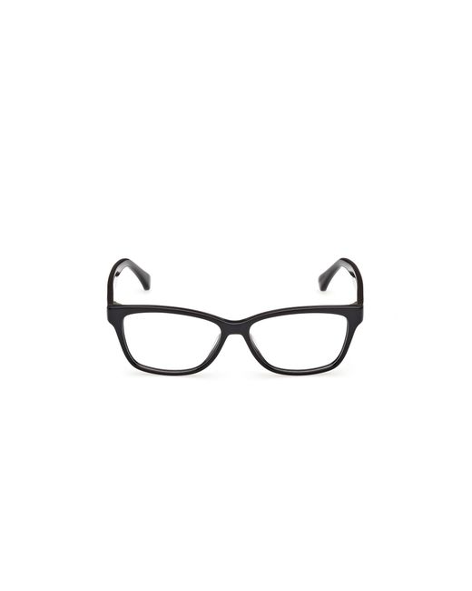 Max Mara Black Mm5237 092 Optical Frames Acetate Squared Normal