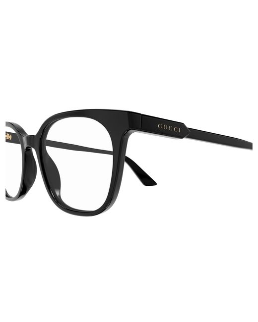 Gucci Black Gg1821O 001 Optical Frames Acetate Transparent Round for men