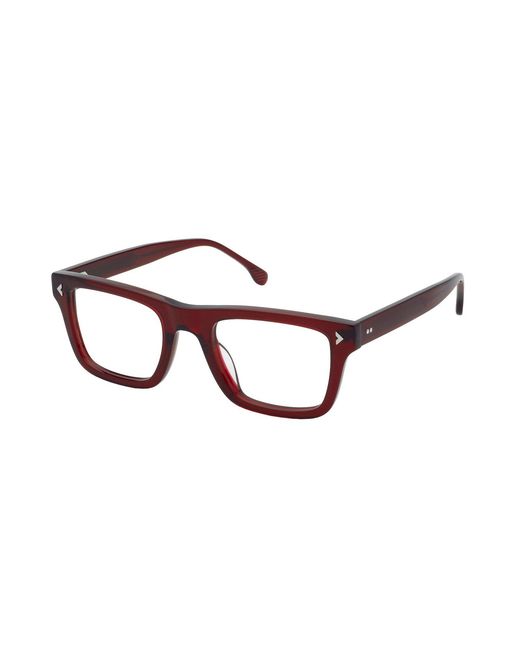 Lozza Black Vl4343 Positano 5 06Nl Optical Frames Acetate Squared for men