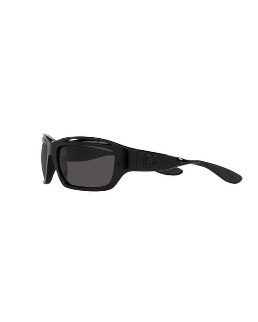 Dolce & Gabbana Black Dg6191 501/87 Sunglasses Injected Squared Normal