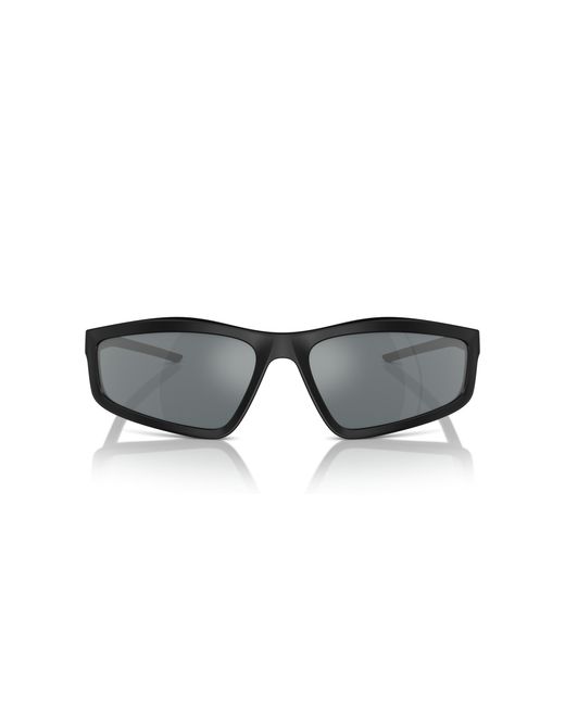 FERRARI SCUDERIA Black Fz6007U 504/6G Sunglasses Injected Geometric Mirrored Mirror for men