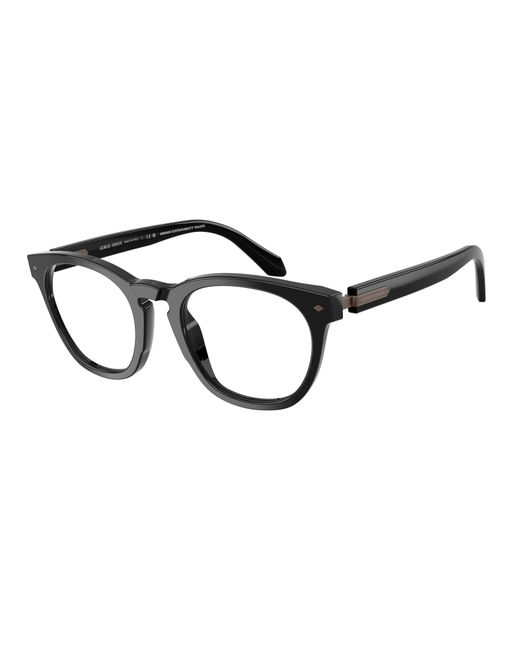 Giorgio Armani Black Ar7284 5875 Optical Frames Acetate Round Normal for men