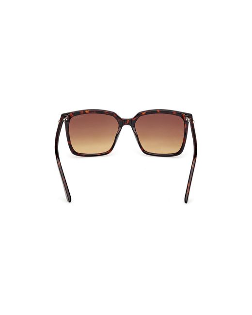 Guess Black Gu00258 52F Sunglasses Injected Squared Normal