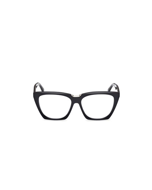 Max Mara Black Mm5188-B 001 Optical Frames Acetate Geometric Normal