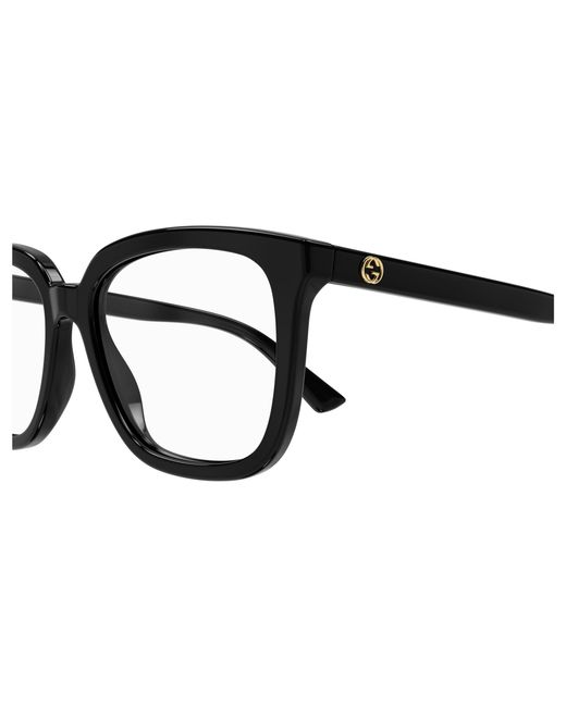 Gucci Black Gg1319O 001 Optical Frames Acetate Squared