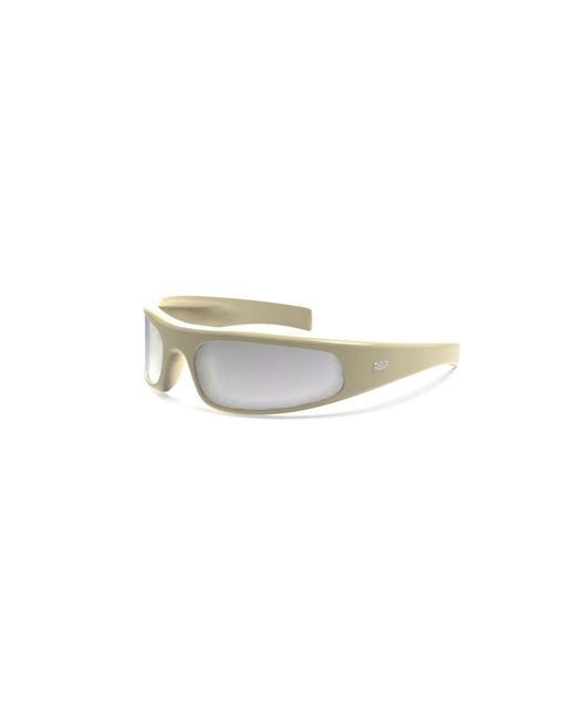 Retrosuperfuture Natural Yr9 Cerchietto Cremoso Sunglasses Nylon Geometric Normal