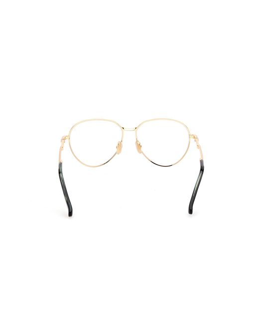 Max Mara Black Mm5178 030 Optical Frames Metal Pilot Normal
