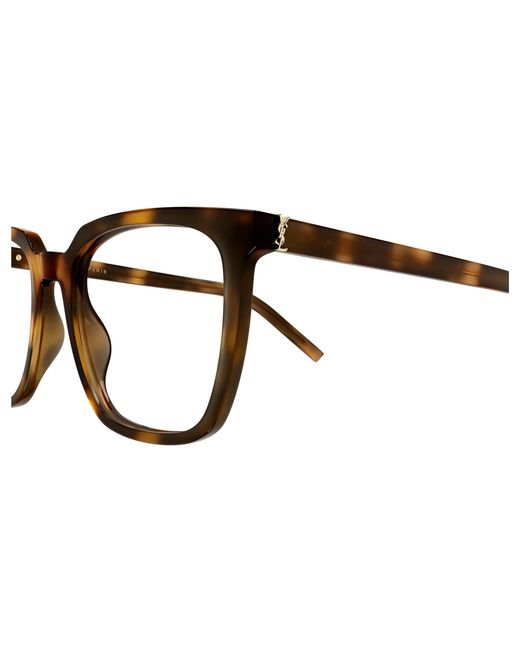 Saint Laurent Black Sl M146 Opt 003 Optical Frames Acetate Transparent Squared