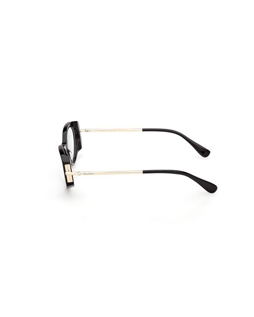 Max Mara Black Mm5204 001 Optical Frames Acetate Round Normal