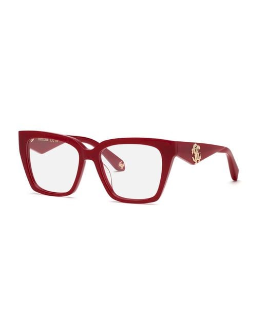 Roberto Cavalli Black Vrc112 09Ez Optical Frames Acetate Butterfly
