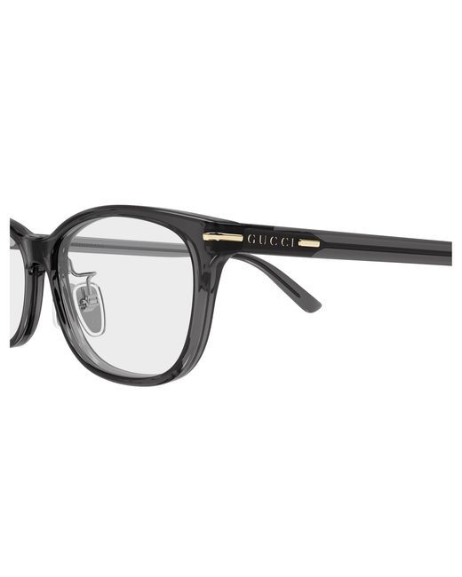 Gucci Black Gg2003Oj 003 Optical Frames Acetate Transparent Squared for men