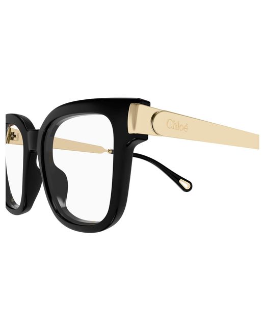 Chloé Black Ch0353O 001 Optical Frames Acetate Transparent Squared