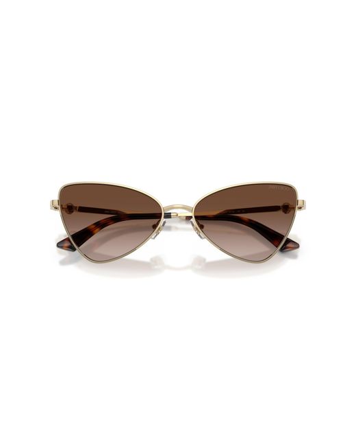 Jimmy Choo Black Jc4015Hb 300613 Sunglasses Metal Cat Eye Normal Shaded