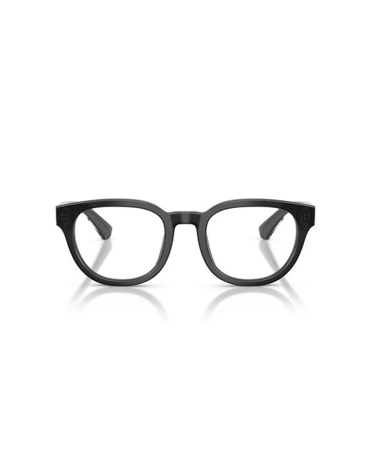 Burberry Black Be2454 4211 Optical Frames Acetate Transparent Round Normal for men