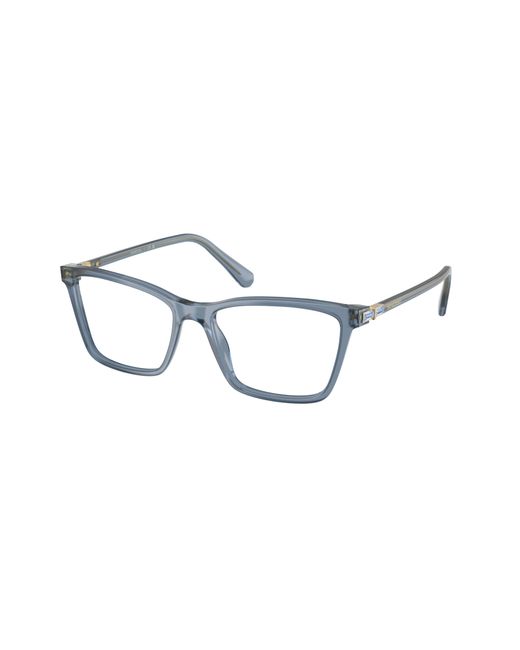 Swarovski Black Sk2015 1035 Optical Frames Acetate Transparent Squared Normal