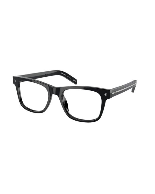 Prada Black Pr A13V 17N1O1 Optical Frames Acetate Pillow Normal for men